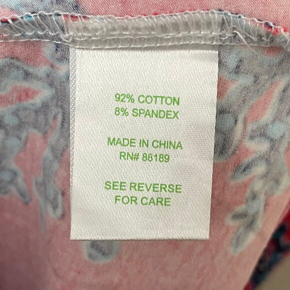 Lilly Pulitzer Dress Womens Size XS Pink Blue Mini Coral Reef Jersey Knit Beach - Picture 10 of 11